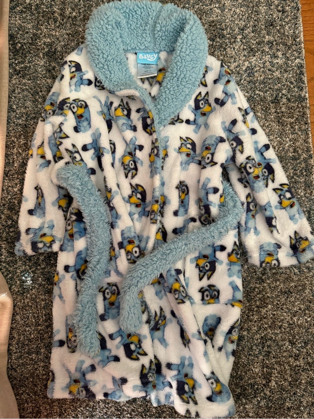 Kids Bluey bathrobe size 4T